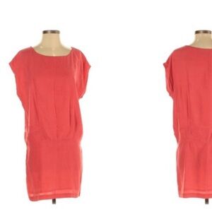 The Addison story Anthropologie coral dress XS